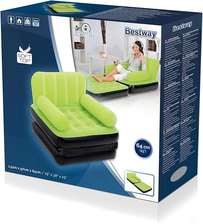 Multi Max Air Couch 🛋️✨
راحة فاخرة في أي مكان! 🌴
Inflates fast | Ultra-soft | Portable & Durable ✔️
Ideal for Majlis, Camping, Beach & UAE lifestyle 🇦🇪